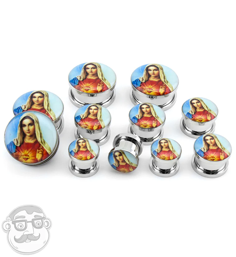 Virgin Mary Steel Plugs - Image 2