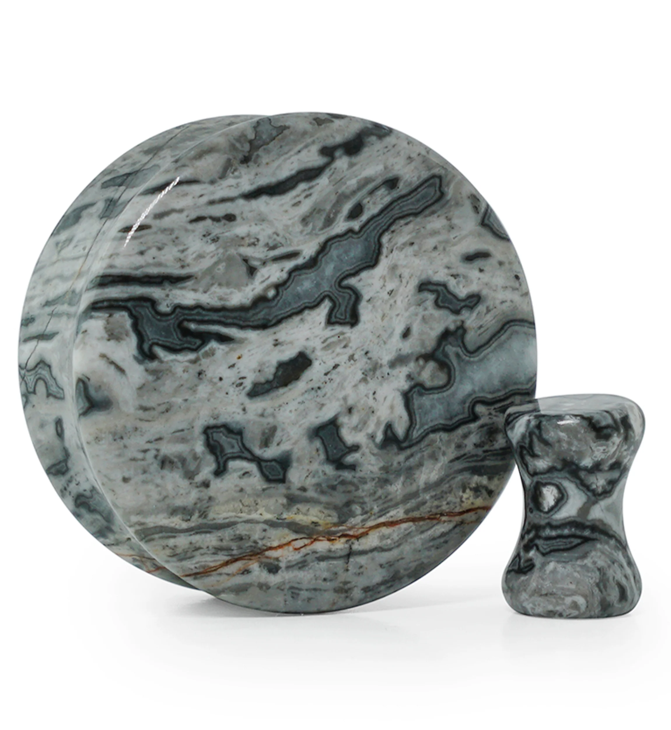 Wave Jasper Stone Plugs