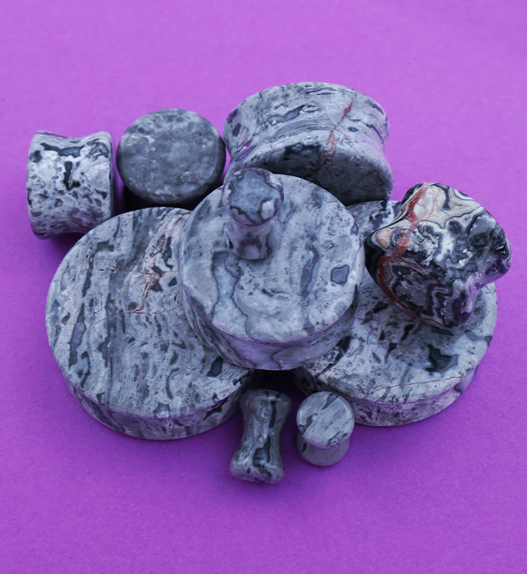Wave Jasper Stone Plugs - Image 6