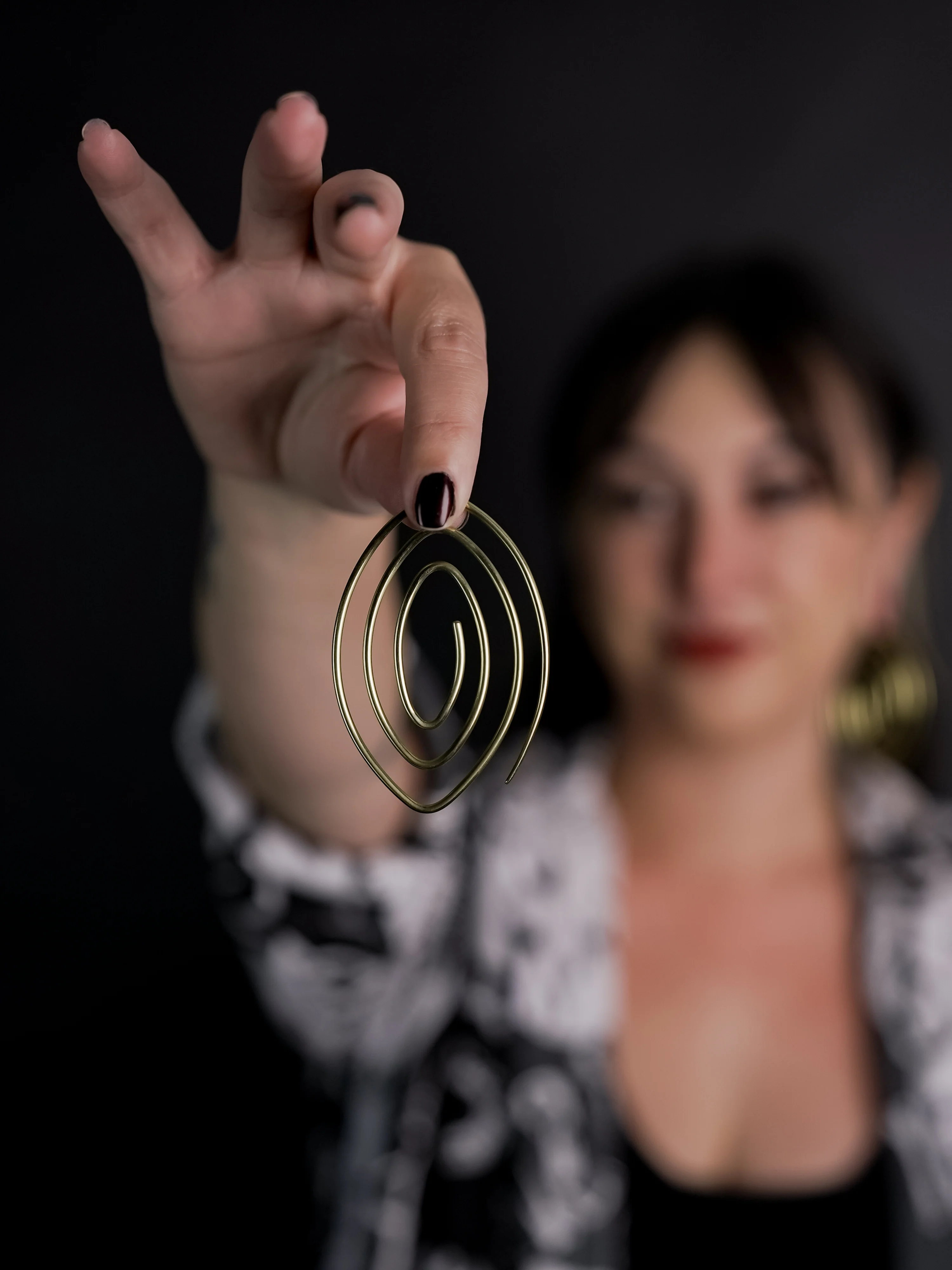 Whirl Brass Ear Weights / Hangers - Image 6