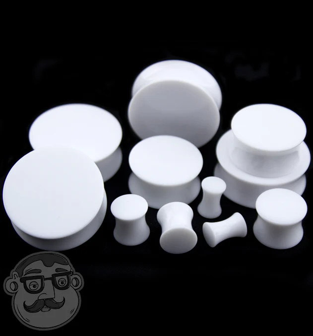 White Acrylic Plugs - Image 5