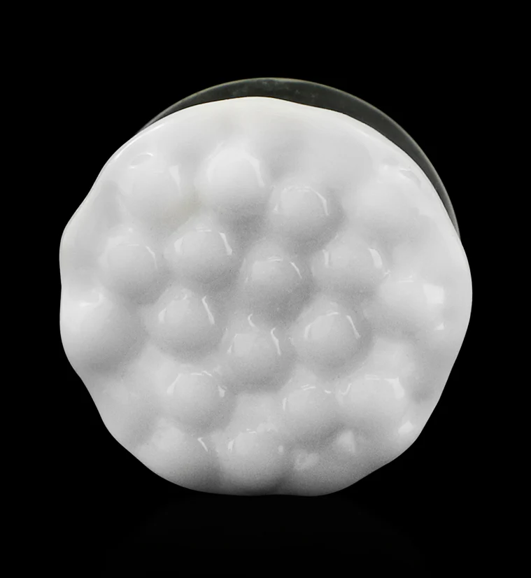 White Bubble Glass Plugs - Image 3