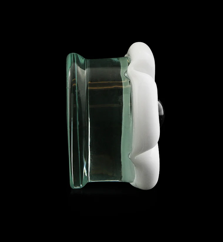 White Flower Glass Plugs - Image 3