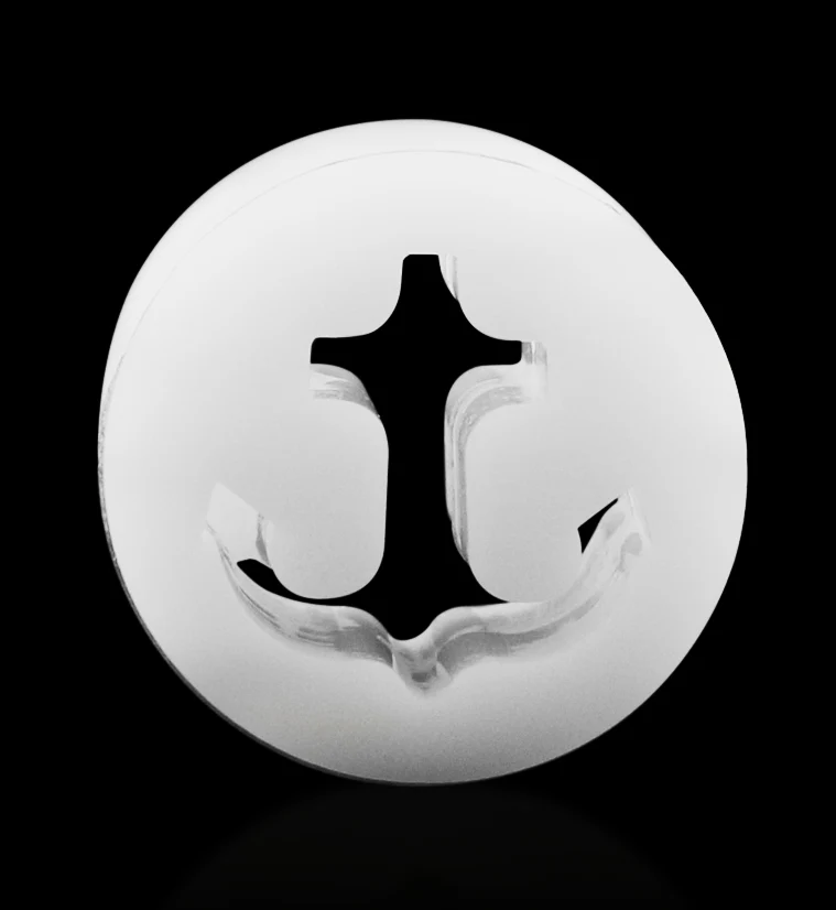 White Silicone Anchor Tunnel Plugs - Image 2