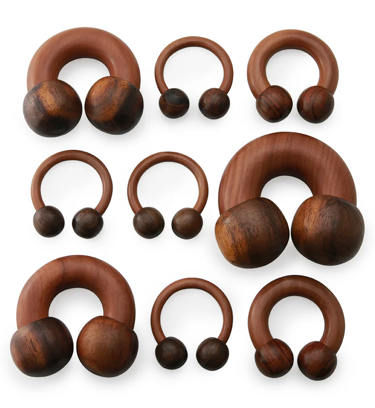 Wooden Circular Barbell Hoop Plugs - Image 6