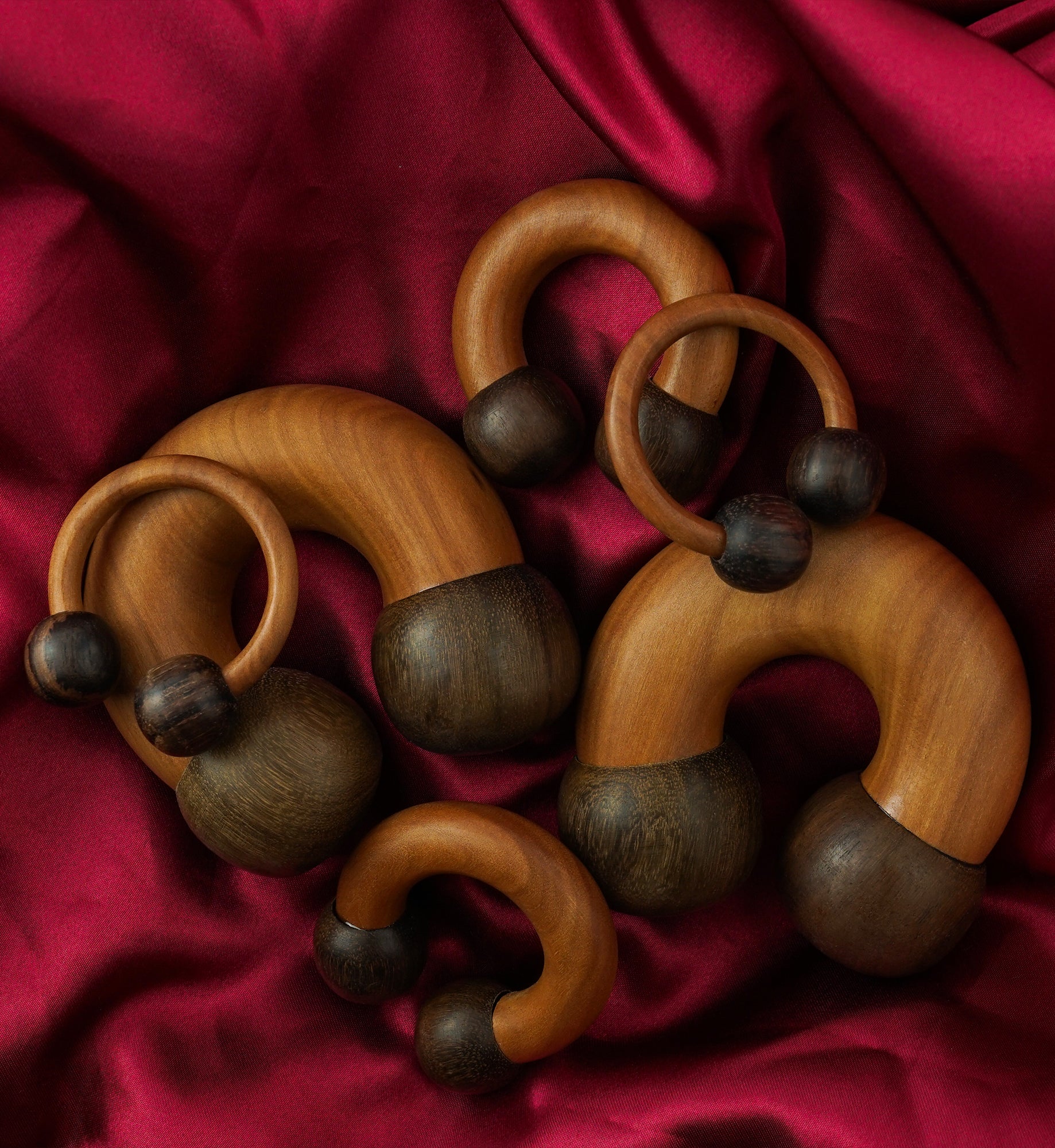 Wooden Circular Barbell Hoop Plugs - Image 8