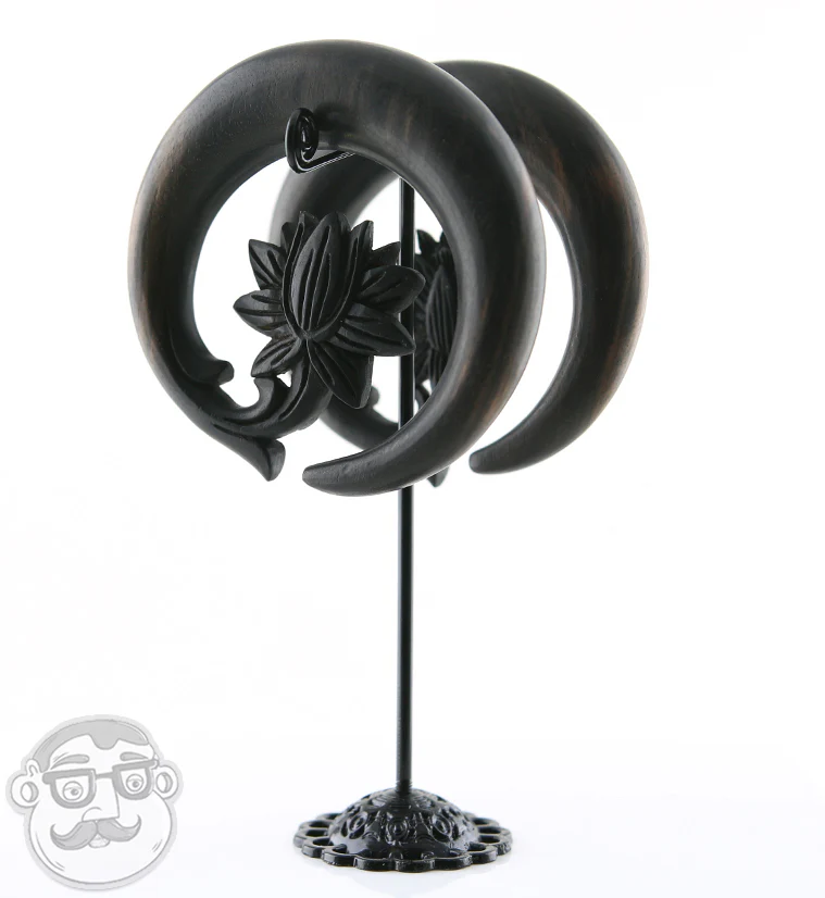Wooden Water Lily Hoops - Image 5