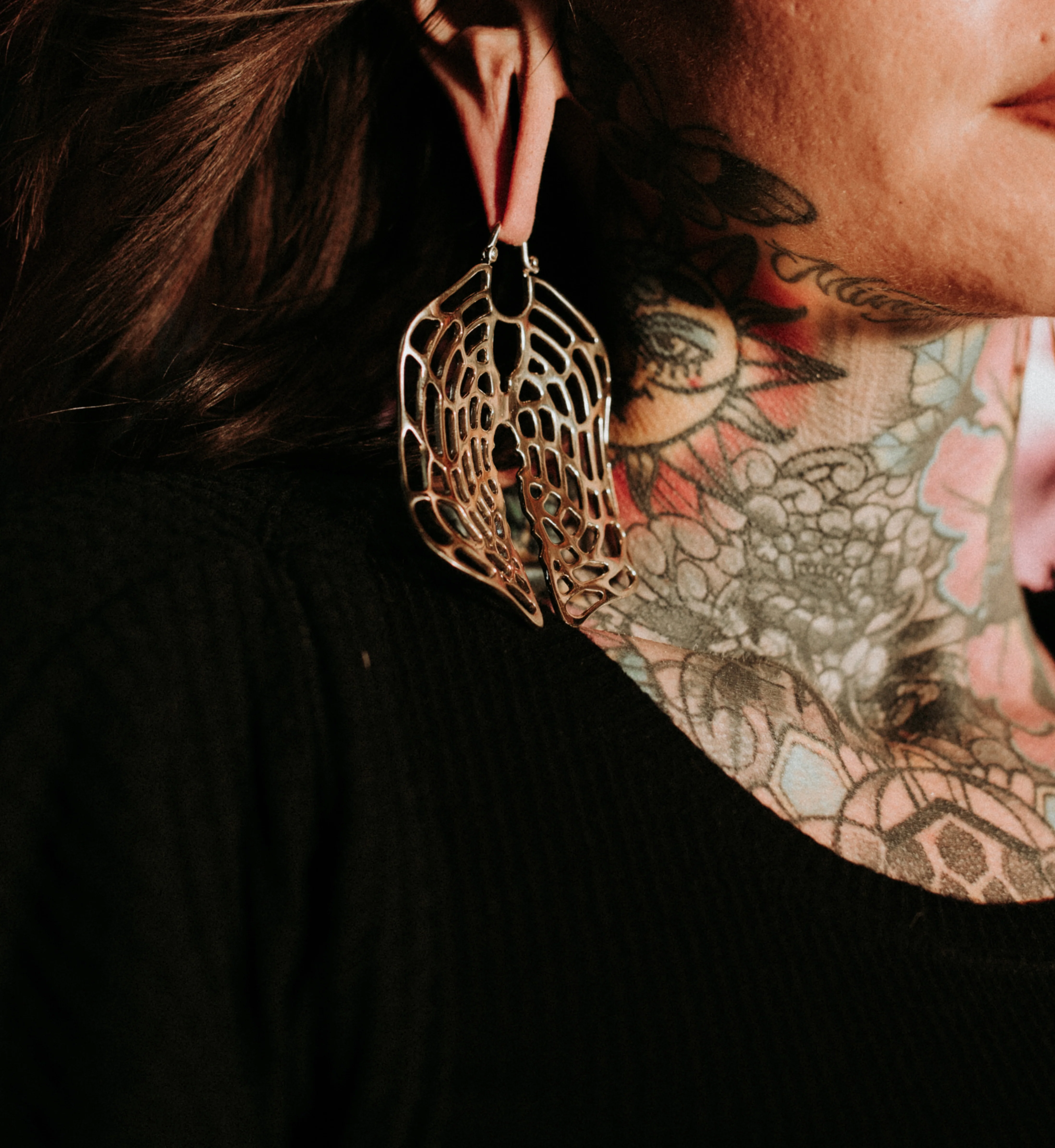 Xylem Geometric Brass Hangers / Earrings - Image 5