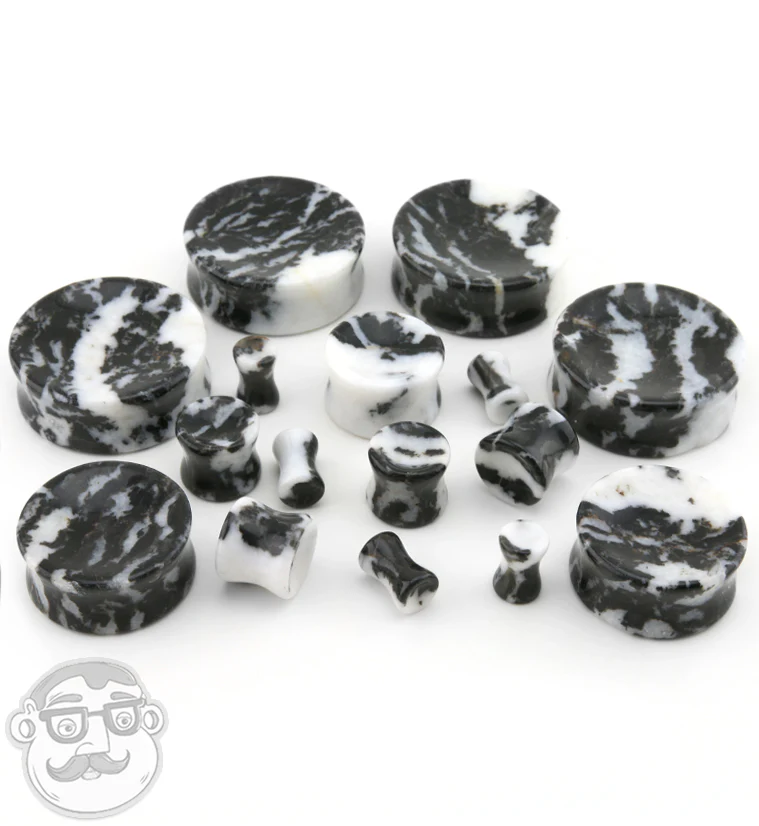 Zebra Jasper Stone Plugs - Image 4