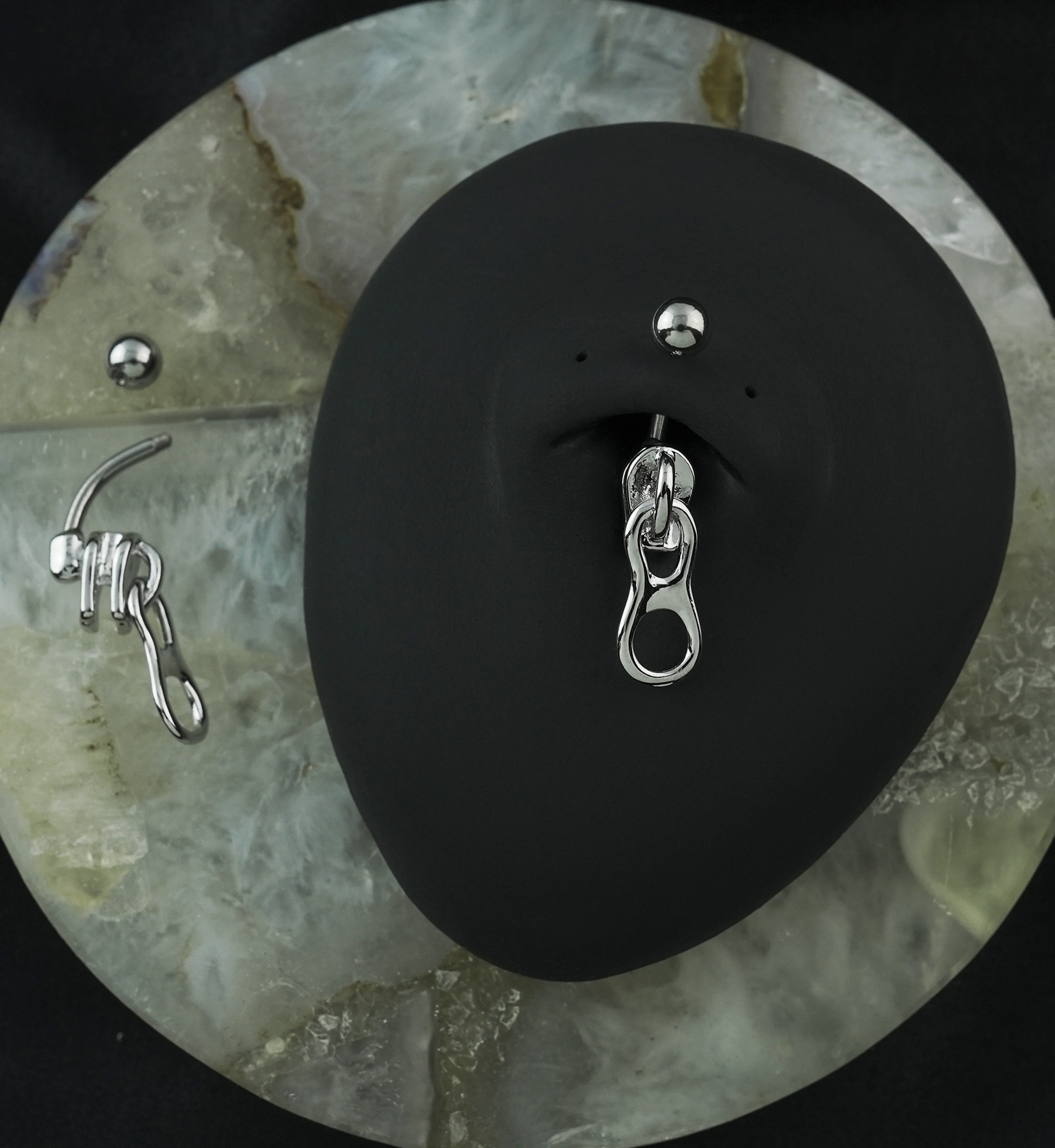 Zipper Belly Button Ring - Image 2